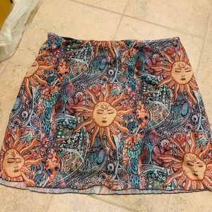 Plus size sun skirt